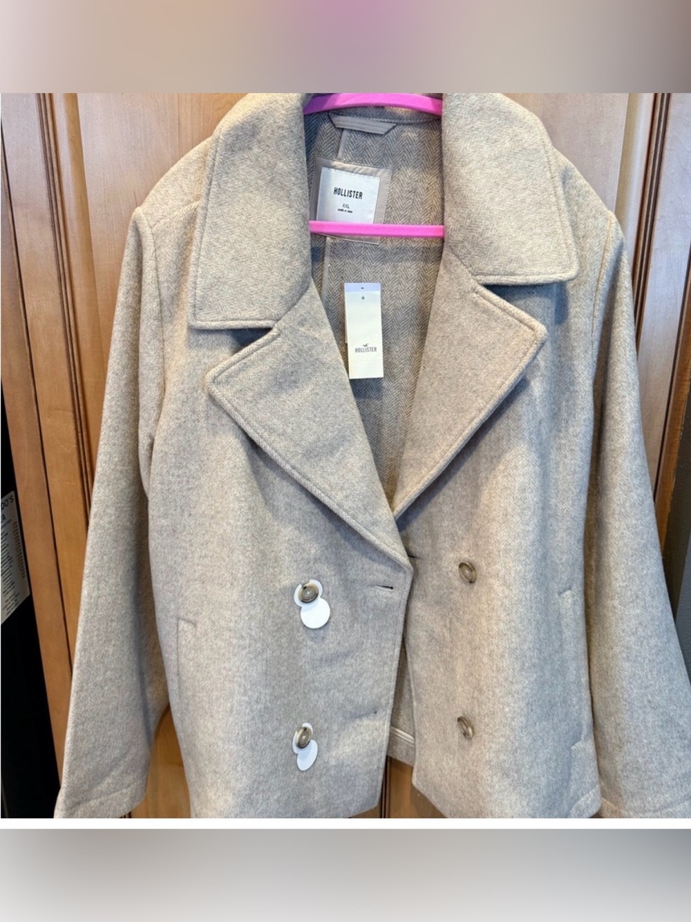 Hollister Peacoat size XXL NWT